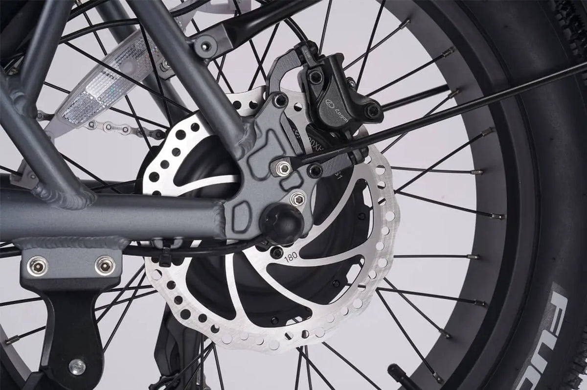 Upgrade mechanical disc online brakes to hydraulic