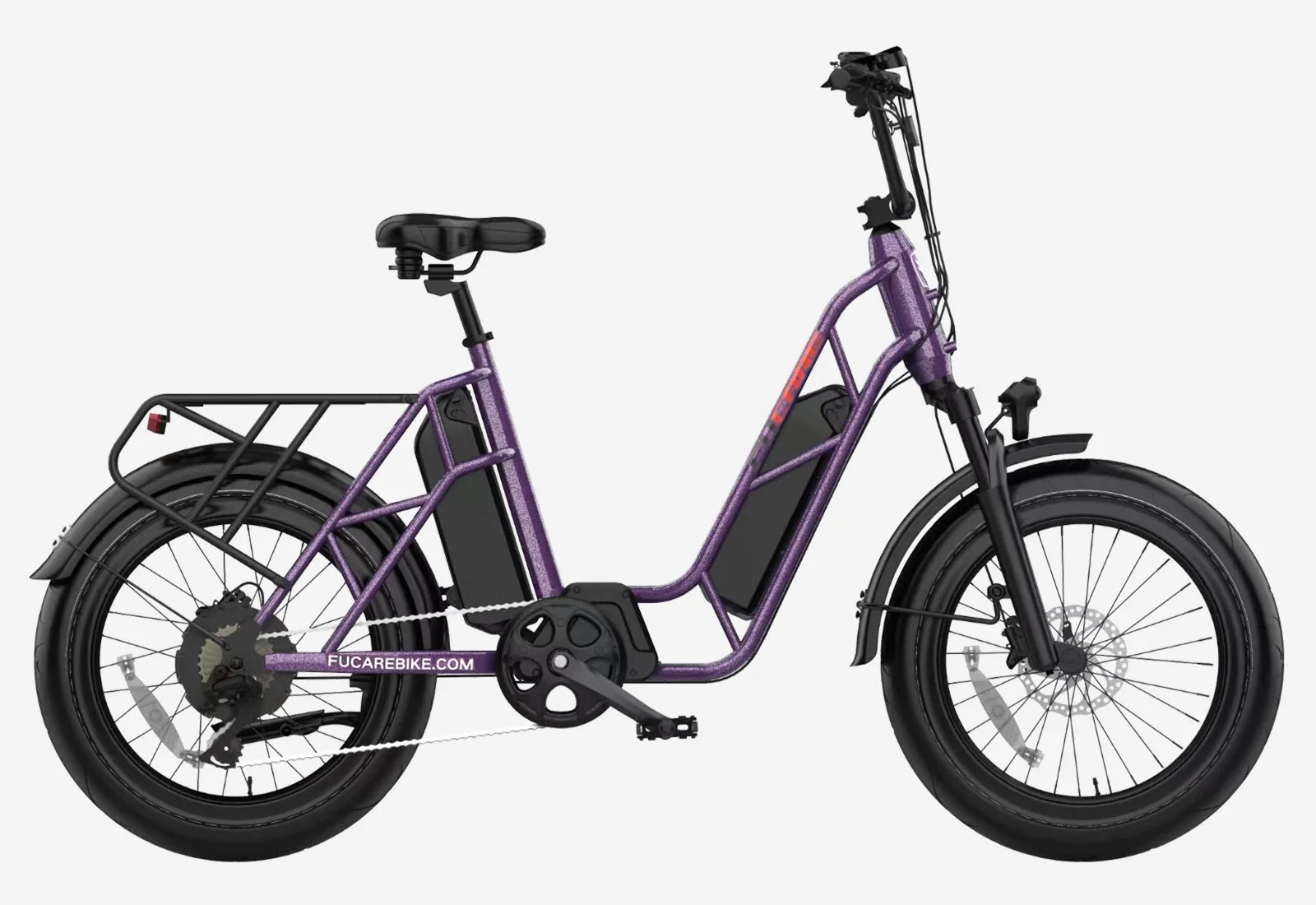 Fucare Gemini Nebula Purple  Step Through Electric Cargo Bike
